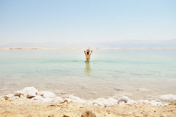istock Woman bathe at the Dead Sea 498388077