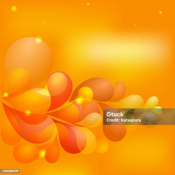 Transparent Orange Abstract Abstract Orange Background With Transparent Drops Eps10 Stock ...