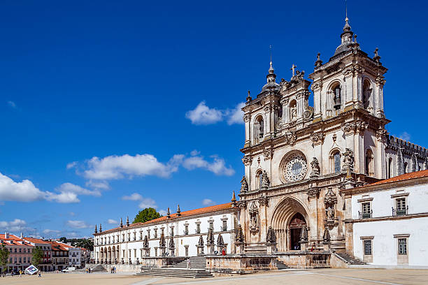 Alcobaca Monastery, a masterpiece of the Gothic architecture Alcobaca, Portugal - July 17, 2013: Alcobaca Monastery, a masterpiece of the Gothic architecture. Cistercian Religious Order. Unesco World Heritage. Portugal. alcobaca photos stock pictures, royalty-free photos & images