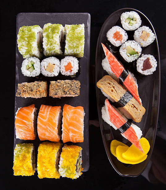istock Japanese seafood sushi set 498392423