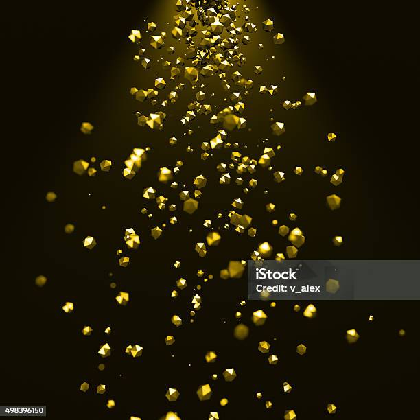 Abstract 3d Rendering Of Chaotic Particles Stock Photo - Download Image Now - 2015, Abstract, Backgrounds