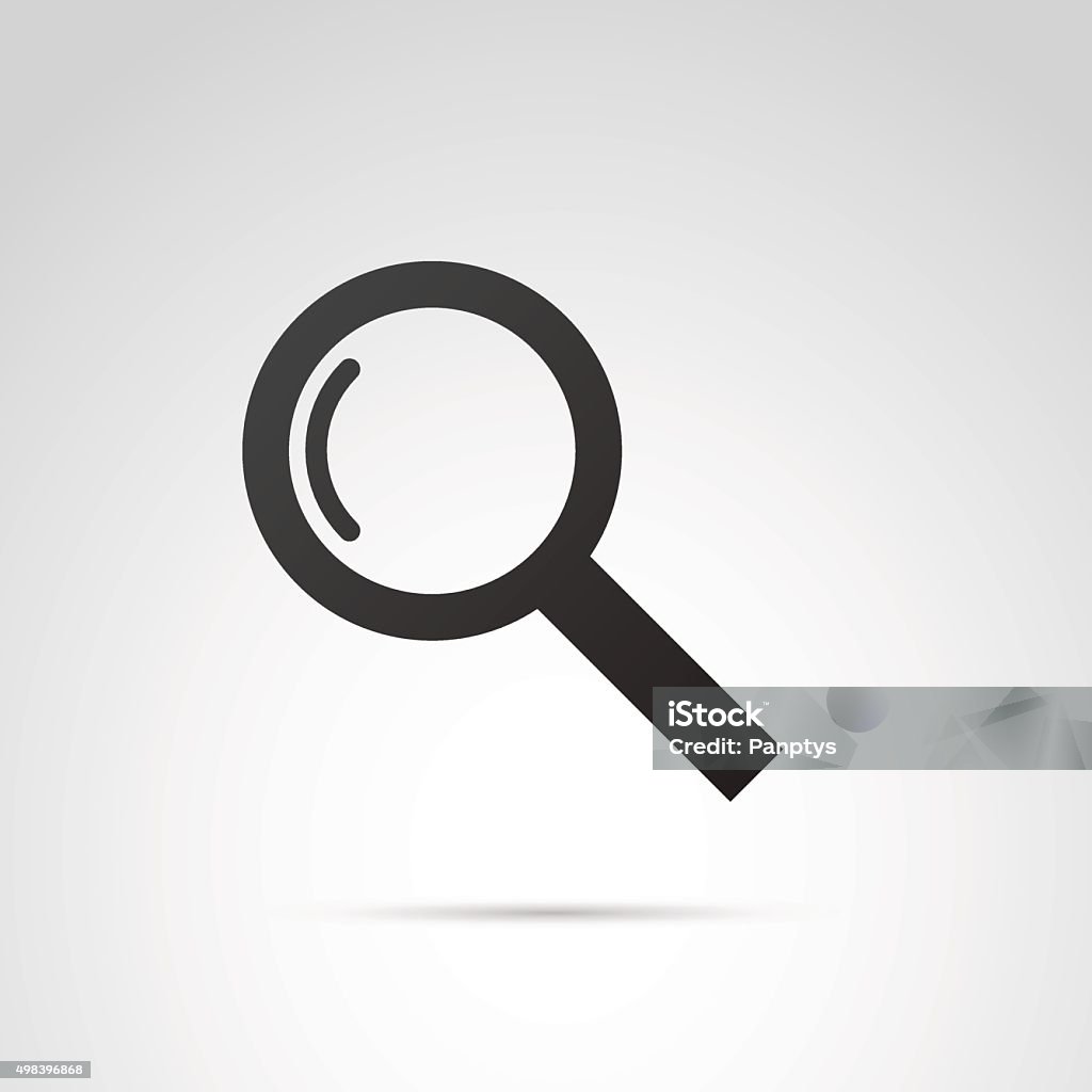 Magnifying glass icon. Vector art. Magnifying Glass stock vector