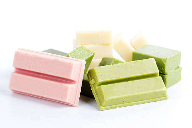 istock Group of green tea ,strawberry and white chocolate 498397860