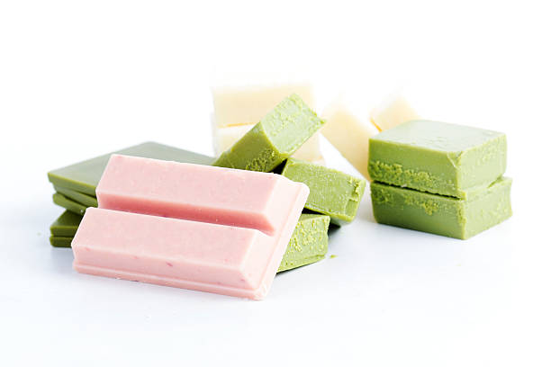 istock Group of green tea ,strawberry and white chocolate 498397892
