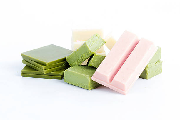 istock Group of green tea ,strawberry and white chocolate 498397932