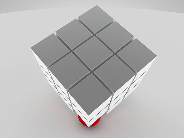 istock Standing Out from The Crowd 3D Cubes 498399955
