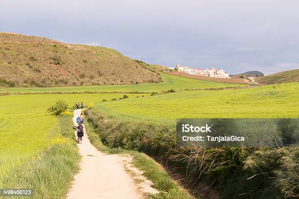 Peregrino En El Camino De Santiago De Compostela De Burgos Foto de stock y más banco de imágenes de Catedral de Santiago de Compostela