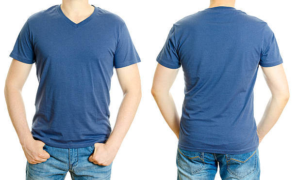 istock Man in blue t-shirt. 498400727