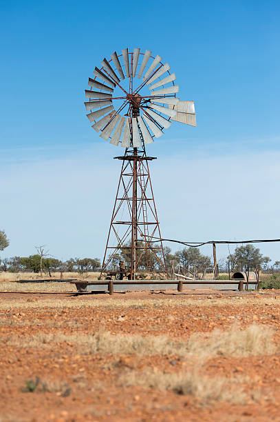 istock Old Windmill in the Australian Outback 498400939