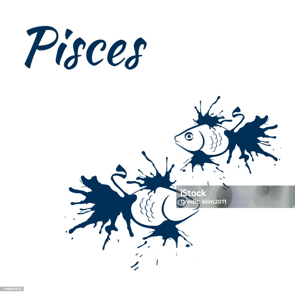 Zodiac Sign Pisces Stock Illustration - Download Image Now - 2015, Animal,  Animal Markings - iStock