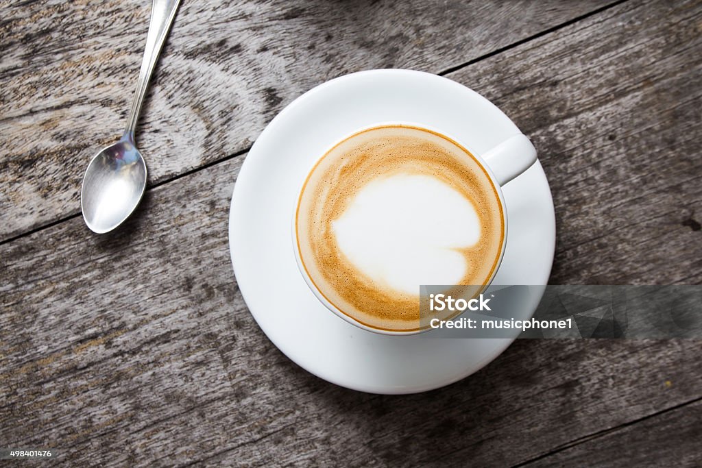 Latte art Kaffee - Lizenzfrei 2015 Stock-Foto