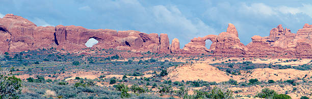 Arches National Park Panorama stock photo