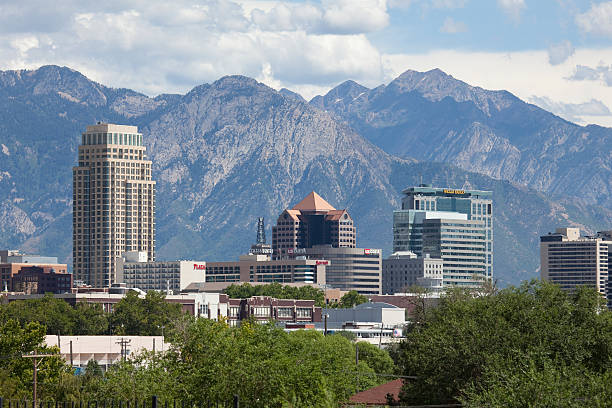 istock Downtown Salt Lake City Utah and mountains 498404777