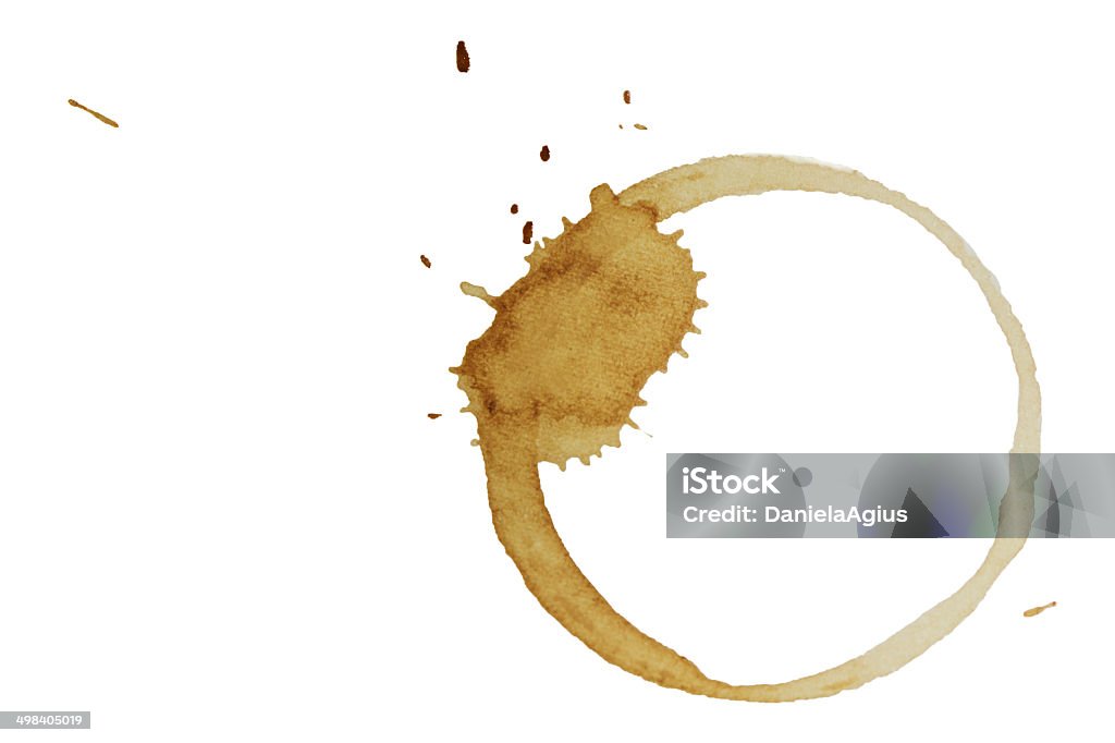 Coloração de café em papel - Royalty-free Bebida Foto de stock