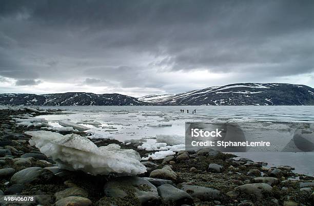 Inuits Ice Fishing In Nunavik Stock Photo - Download Image Now - Nunavut, Alaskan Culture, People