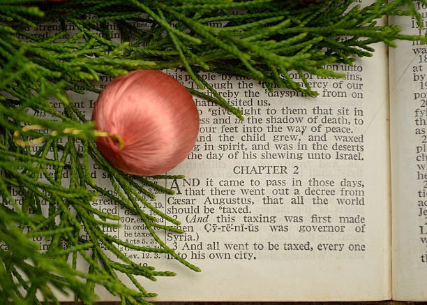 istock Christmas story with ornaments and greenery 498406524