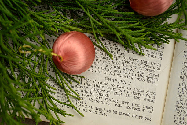 istock Christmas story with ornaments and greenery 498406556