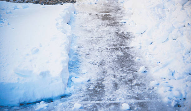 istock Pathway cleared of snow after winter snowfall. Colorado, USA 498406588