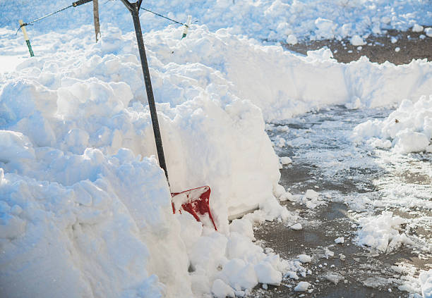 istock Pathway cleared of snow after winter snowfall. Colorado, USA 498406612