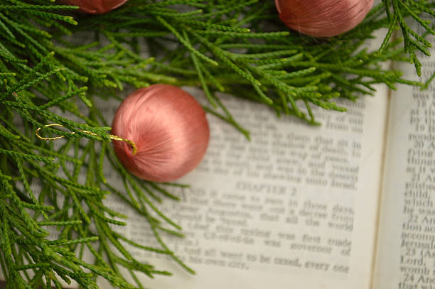 istock Christmas story with ornaments and greenery 498406618
