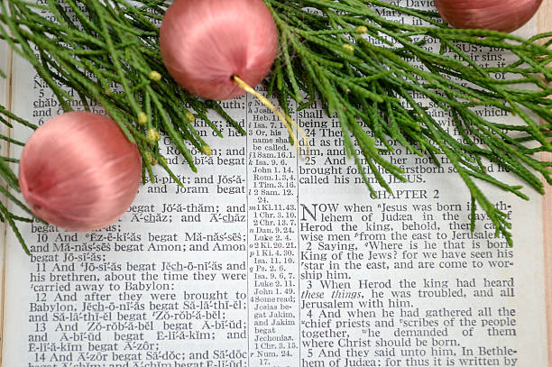 istock Christmas story and greenery with pink ornaments 498407792