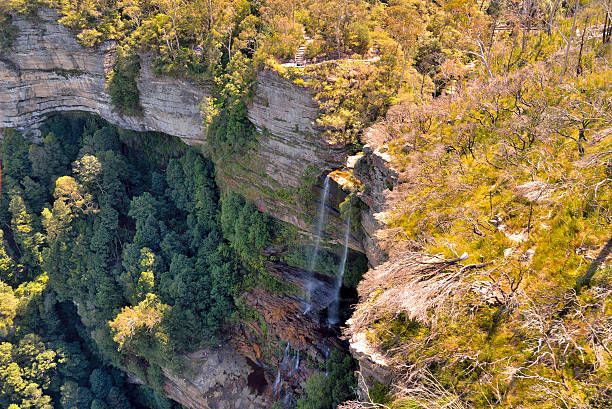 istock Wentworth waterfalls - Blue Mountains National Park - Australia 498410134