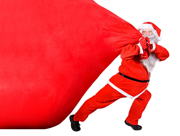 istock Santa Claus with a big bag 498410898