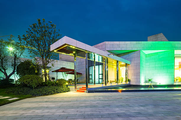 istock exterior of modern villa in clear sky 498411508