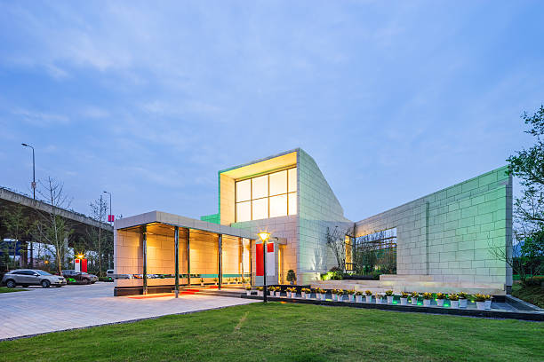 istock exterior of modern villa in clear sky 498421100