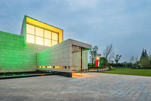 istock exterior of modern villa in cloudy sky 498421156