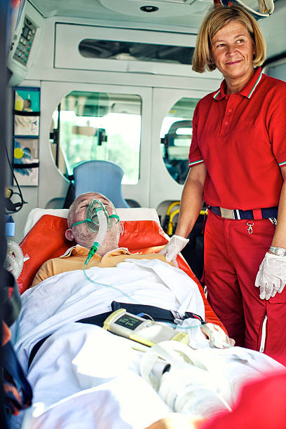 istock Paramedics succor a man with heart attack 498422197