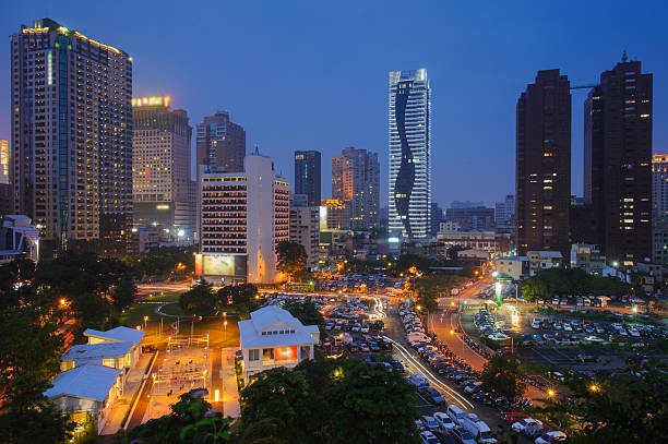 istock night scene of Taichung, Taiwan 498422667