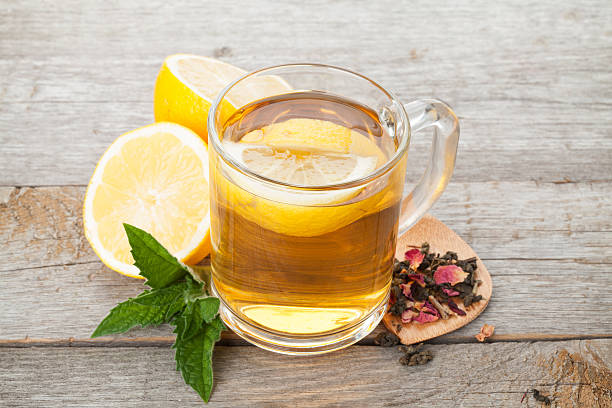 istock Green tea with lemon and mint 498423649