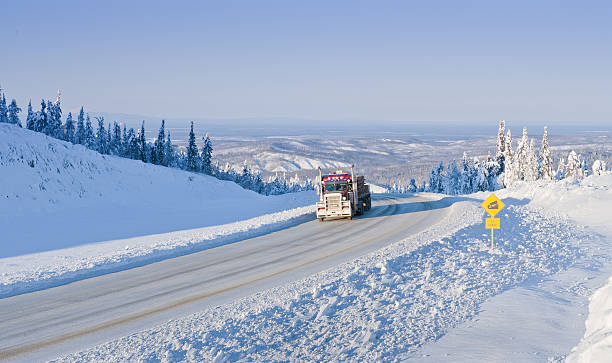 istock Trucking in the Remote Winter Wilderness 498424053