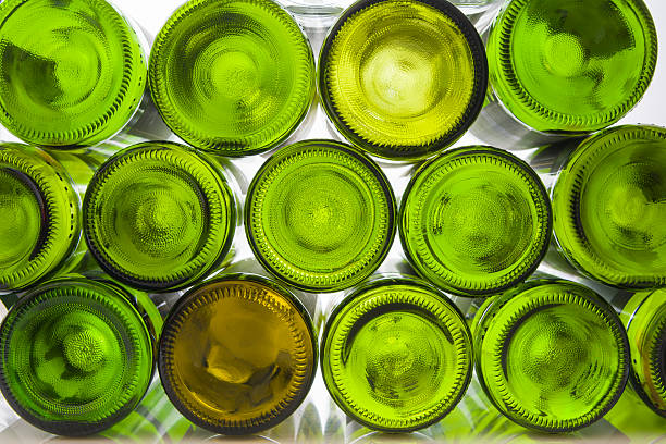 istock Pile of wine bottles 498426473