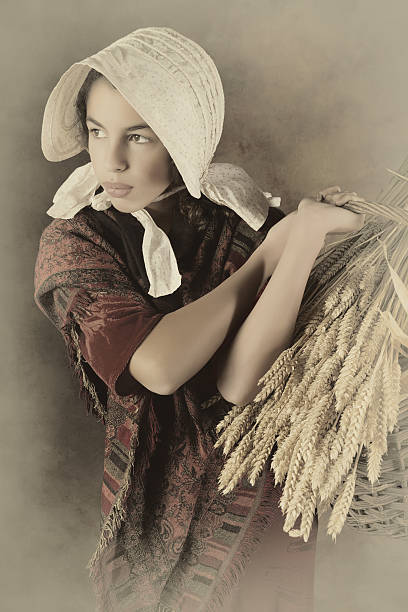 istock Vintage peasant girl 498427473