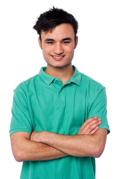 istock Portrait of charming young asian guy 498427553