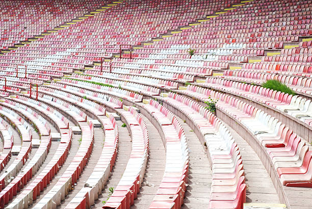 istock Seats at old soccer stadium 498427763