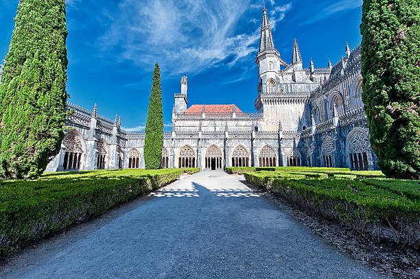 Battle Abbey Famous monastery in Portugal. Batalha and monastery were founded by King D. JoÃ£o I of Portugal to pay homage to the Portuguese victory at the Battle of Aljubarrota. batalha photos stock pictures, royalty-free photos & images