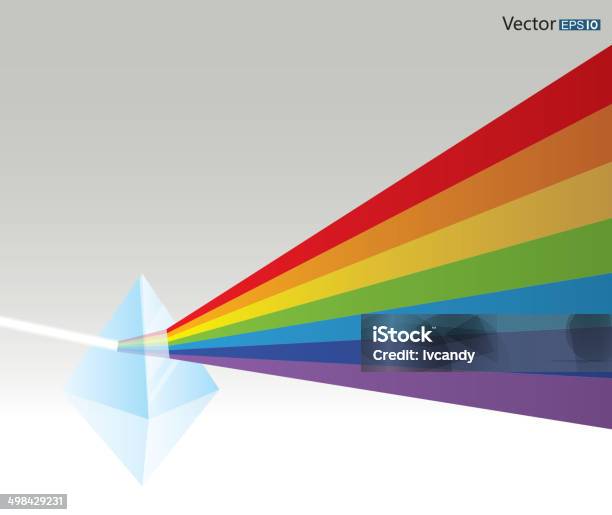 Prism Stock Illustration - Download Image Now - Prism, Light - Natural Phenomenon, Lighting Equipment