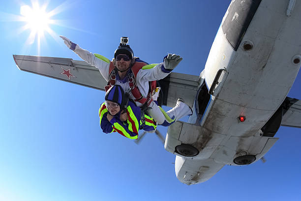 istock Skydiving photo. Tandem. 498429896