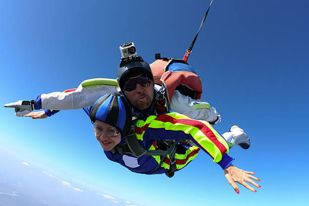 istock Skydiving photo. Tandem. 498430462