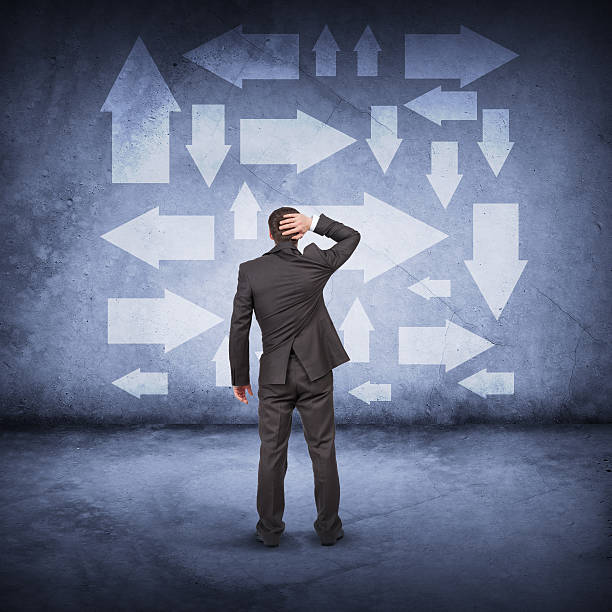istock Businessman in front of different ways 498433394
