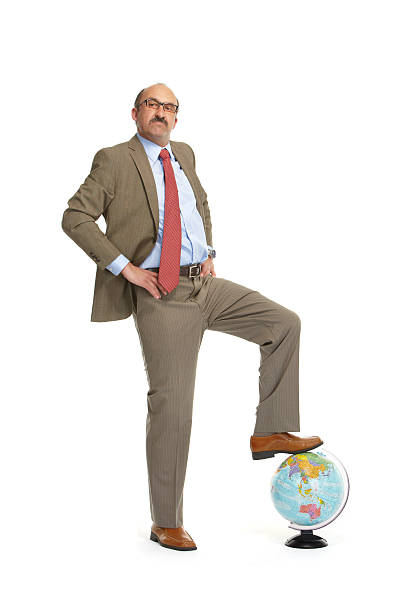 istock The businessman with the globe 498442747
