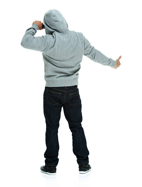 istock Rear view of rapper in action 498443119