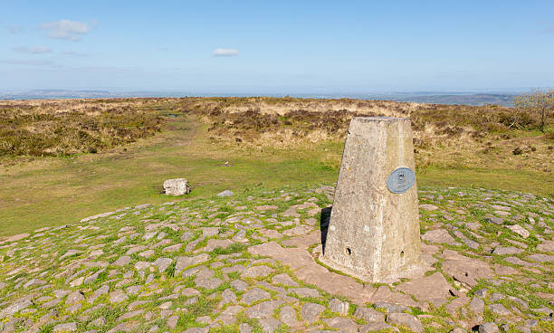 istock Trig point at Black Down Mendip Hills Somerset 498444703