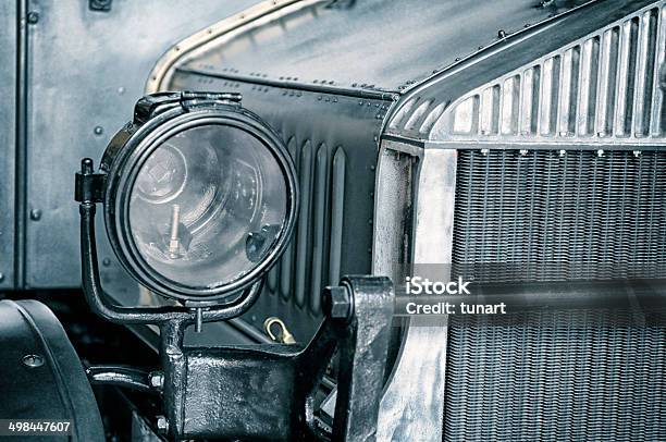 Headlight Stock Photo - Download Image Now - Antique, Car, Collector's Car