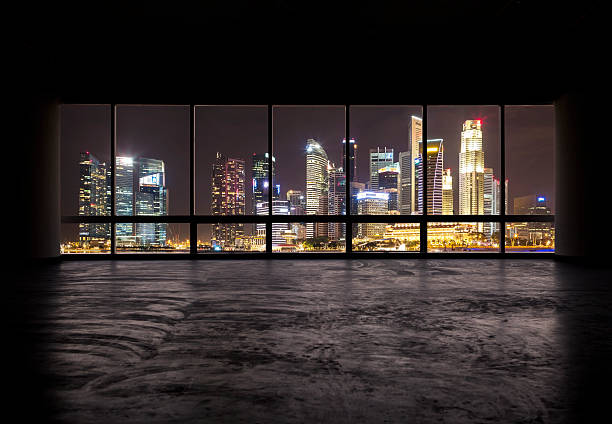 istock beautiful night scene outside the windows-singapore 498448947