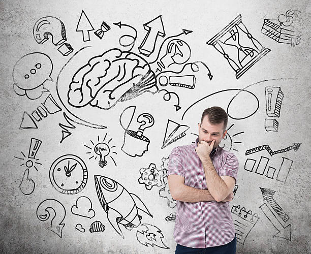 istock man in casual clothes is thinking 498454996