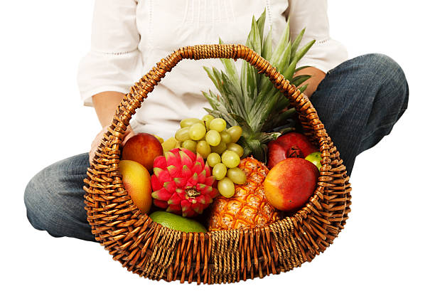 istock Basket filled healthy food 498458534